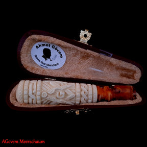 Master Mason Blue Lodge Cigarette Holder - Handcrafted Square & Compass & G