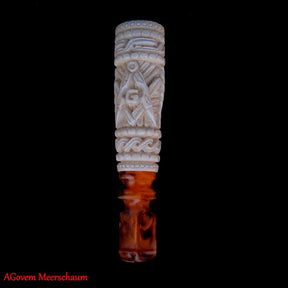 Master Mason Blue Lodge Cigarette Holder - Handcrafted Square & Compass & G