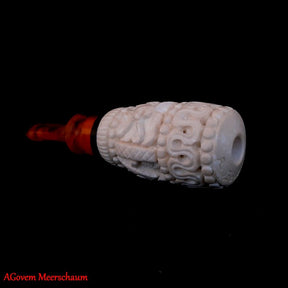 Master Mason Blue Lodge Cigarette Holder - Hand Carved
