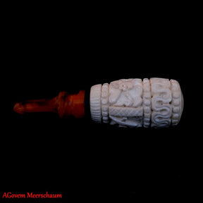 Master Mason Blue Lodge Cigarette Holder - Hand Carved