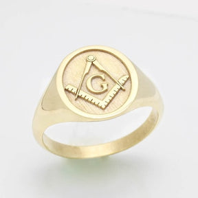 Master Mason Blue Lodge Ring - 10K to 18k Gold