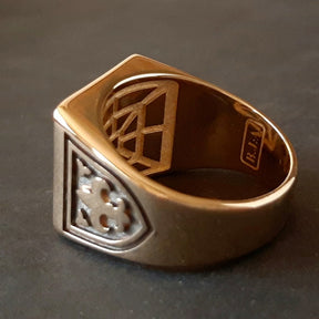 Order Of Malta Ring - Handcrafted Solid Silver Vermeil
