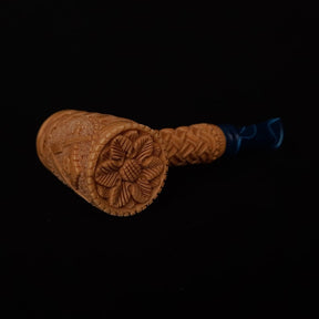 Master Mason Blue Lodge Meerschaum Pipe - Square and Compass G Gavel Shape