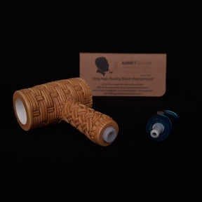 Master Mason Blue Lodge Meerschaum Pipe - Square and Compass G Gavel Shape