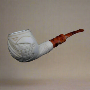Eye Of Providence Meerschaum Pipe - Handmade With Fitted Velvet Case