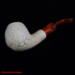 Eye Of Providence Meerschaum Pipe - Handmade Natural Bee Wax
