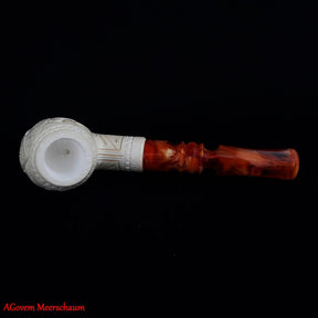 Eye Of Providence Meerschaum Pipe - Handmade Natural Bee Wax