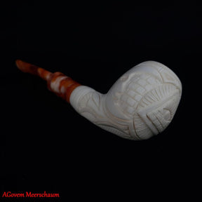 Eye Of Providence Meerschaum Pipe - Handmade With Fitted Velvet Case