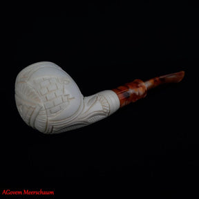 Eye Of Providence Meerschaum Pipe - Handmade With Fitted Velvet Case
