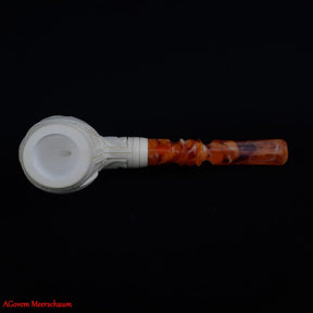 Eye Of Providence Meerschaum Pipe - Handmade With Fitted Velvet Case
