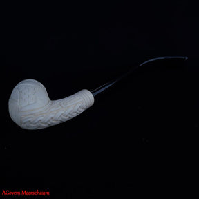 Eye Of Providence Meerschaum Pipe - Natural Wax Handmade