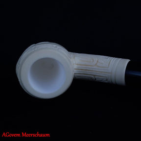 Eye Of Providence Meerschaum Pipe - Natural Wax Handmade