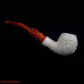 Eye Of Providence Meerschaum Pipe - Handmade Natural Bee Wax