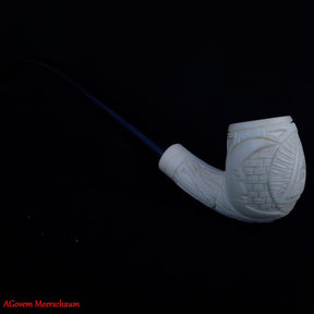 Eye Of Providence Meerschaum Pipe - Natural Wax Handmade