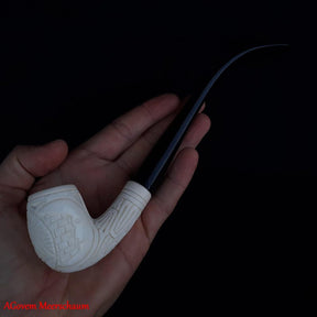 Eye Of Providence Meerschaum Pipe - Natural Wax Handmade