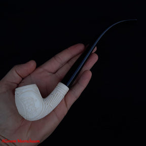 Eye Of Providence Meerschaum Pipe - Natural Wax Handmade