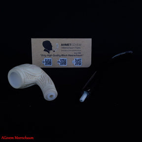 Eye Of Providence Meerschaum Pipe - Natural Wax Handmade
