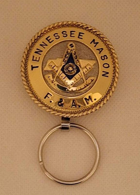 Past Master Blue Lodge Keychain - Handcrafted Tennessee Mason F & A.M
