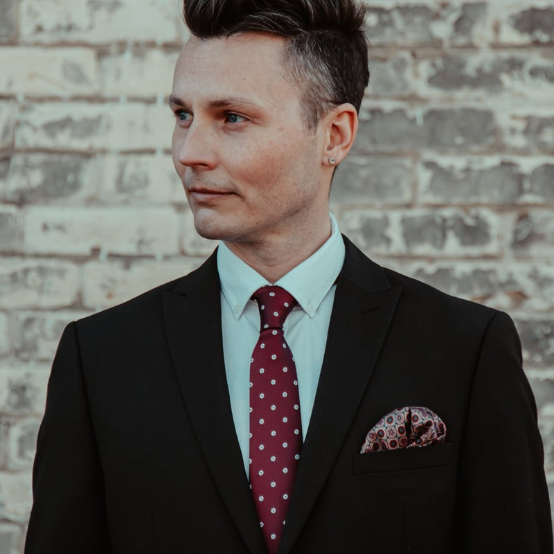 Masonic Necktie - Forget Me Not