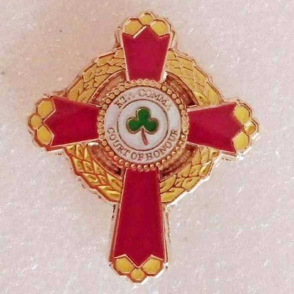 Knight Commander of the Court of Honour Scottish Rite Lapel Pin - 1" Metal - Bricks Masons