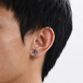 Knights Templar Earring - Waterproof Stainless Steel Stud Earrings - Bricks Masons