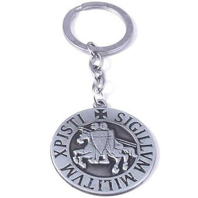 Knights Templar Keychain - sigillvm militvm xpisti - Bricks Masons