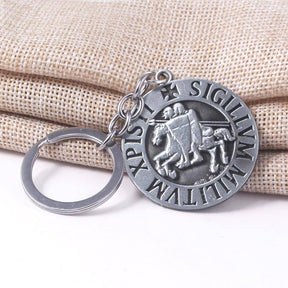 Knights Templar Keychain - sigillvm militvm xpisti - Bricks Masons