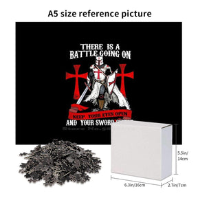 Knights Templar Puzzle - Shield and Armor Jigsaw - Bricks Masons