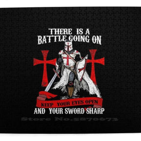 Knights Templar Puzzle - Shield and Armor Jigsaw - Bricks Masons