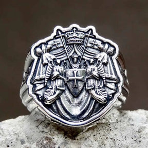 Knights Templar Ring - 16L Stainless Steel