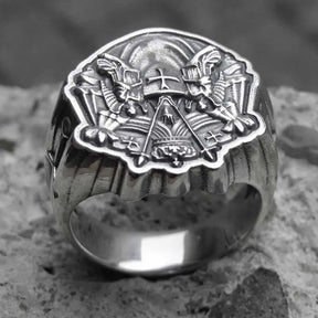 Knights Templar Ring - 16L Stainless Steel