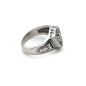 Knights Templar Commandery Ring - 316L Stainless Steel Warrior Cross Shield - Bricks Masons