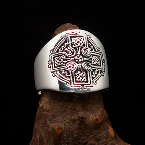 Knights Templar Ring - Antique Cross Sterling Silver