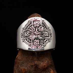 Knights Templar Ring - Antique Cross Sterling Silver