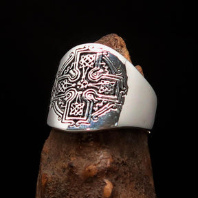 Knights Templar Ring - Antique Cross Sterling Silver