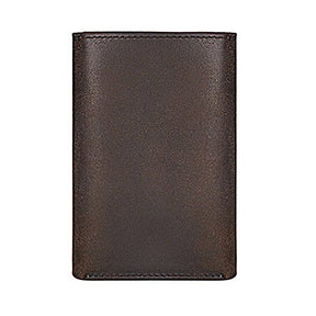 Knights Templar Wallet - Genuine Leather Crusaders & Credit Card Holder Dark Brown - Bricks Masons