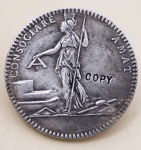 Masonic Coin - French Revolution LIBERT EGALLITE - Bricks Masons
