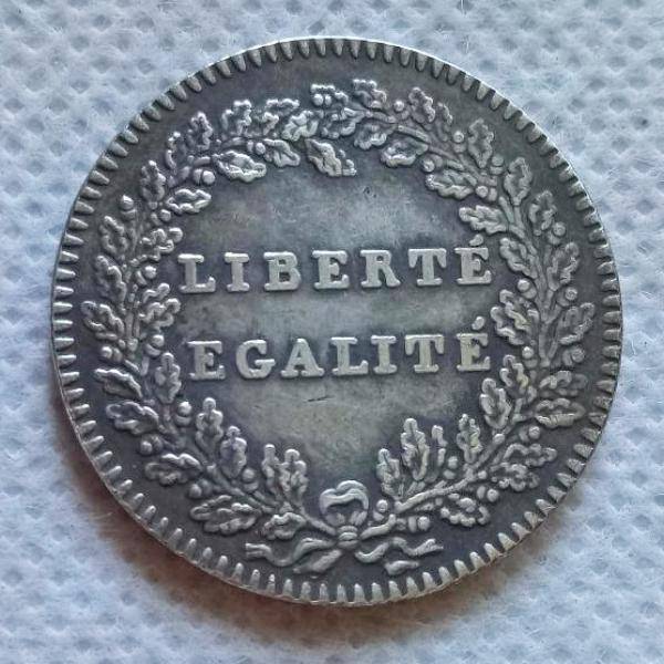 Masonic Coin - French Revolution LIBERT EGALLITE - Bricks Masons