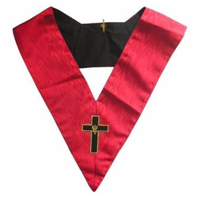 18th Degree Scottish Rite Collar - Pink Moire Latin Cross