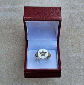 Masonic Ring - 9K Gold Pentagram