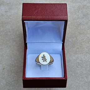 Masonic Ring - 9K Gold Sprig of Acacia
