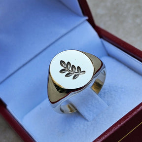 Masonic Ring - 9K Gold Sprig of Acacia