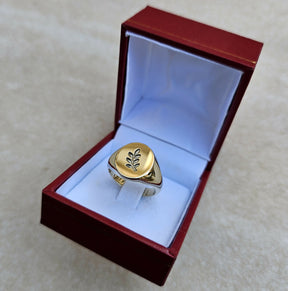 Masonic Ring - 9K Gold Sprig of Acacia