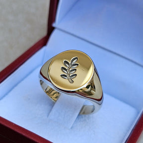 Masonic Ring - 9K Gold Sprig of Acacia