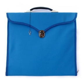 Master Mason Blue Lodge Apron Case - Leather Square & Compass G MM/WM - Bricks Masons
