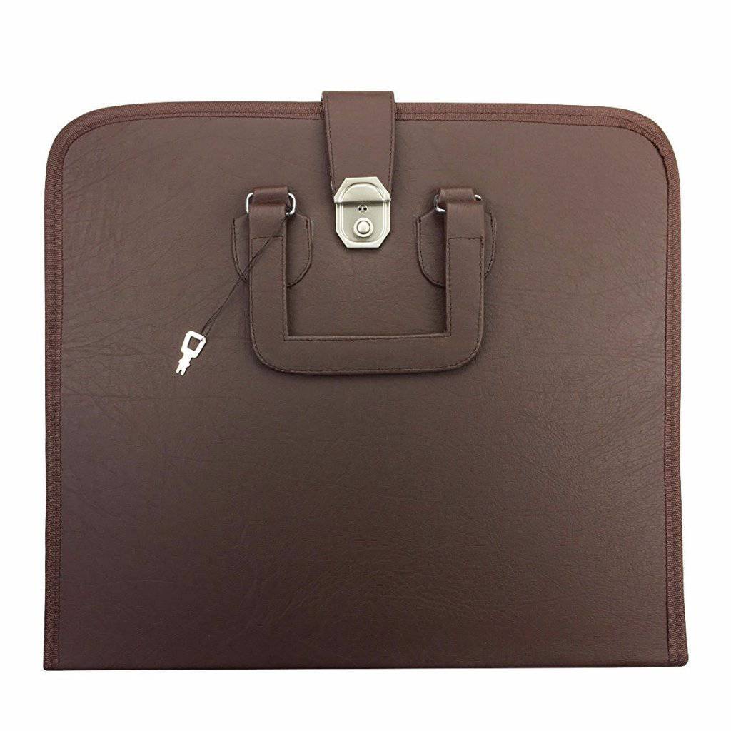 Master Mason Blue Lodge Apron Case - Multiple Colors Square & Compass G MM/WM - Bricks Masons