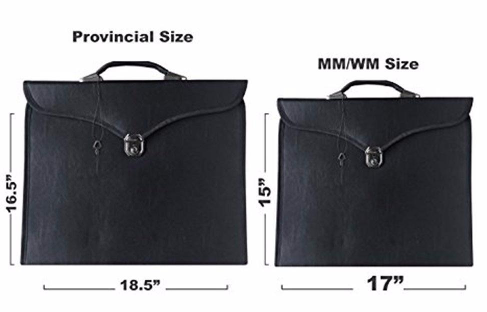 Master Mason Blue Lodge Apron Case - Multiple Colors Square & Compass G MM/WM - Bricks Masons