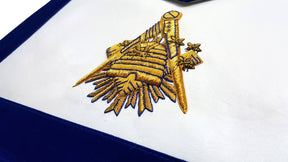 Master Mason Blue Lodge Apron - Hand Embroidery - Bricks Masons
