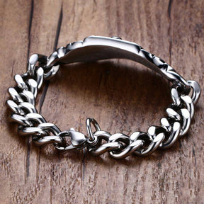 Master Mason Blue Lodge Bracelet - Biker Square and Compass - Bricks Masons