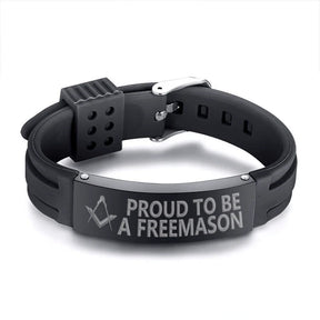 Master Mason Blue Lodge Bracelet - Stainless Steel - Bricks Masons